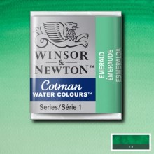 Winsor & Newton Cotman Half Pan Watercolours Emerald