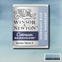 Winsor & Newton Cotman Half Pan Watercolours Iridescent Blue