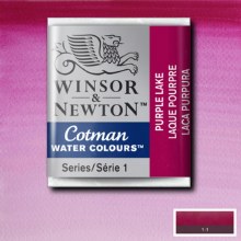 Winsor & Newton Cotman Half Pan Watercolours Purple Lake