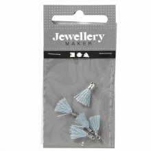 Additional picture of Cotton Tassel 1cm - Turquoise