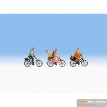 Model Figures Set of 3 Cyclists