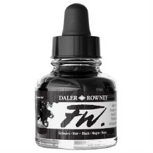 Daler Rowney FW Ink 29.5ml Black (India) Daler Rowney FW Ink 29.5ml Black (India)