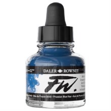 Daler Rowney FW Ink 29.5ml Prussian Blue Daler Rowney FW Ink 29.5ml Prussian Blue