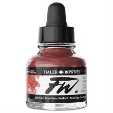 Daler Rowney FW Ink 29.5ml Red Earth Daler Rowney FW Ink 29.5ml Red Earth