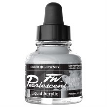 Daler Rowney FW Pearlescent Ink 29.5ml Silver Pearl