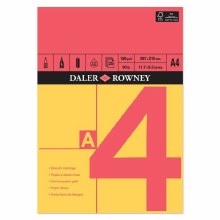 Daler Rowney Red & Yellow Bound Pad A4 150gsm Daler Rowney Red & Yellow Bound Pad A4 150gsm