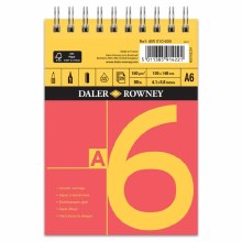 Daler Rowney Red & Yellow Spiral Pad A6 150gsm Daler Rowney Red & Yellow Spiral Pad A6 150gsm
