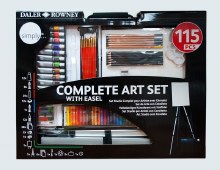 Daler Rowney Simply Complete Art Set With Easel 155 Daler Rowney Simply Complete Art Set With Easel 155