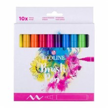Ecoline Brush Pen - Primary Set of 10