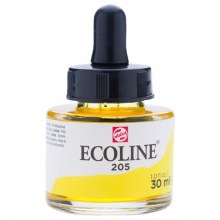 Ecoline Liquid Watercolour 30ml Lemon Yellow 205 Ecoline Liquid Watercolour 30ml Lemon Yellow 205