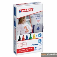 Edding 4500 Textile Marker set of 5s
