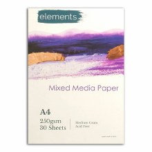 Elements A4 Mixed Media Pad 250gsm