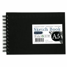 Elements A5 Spiral Hardback Sketchbook Landscape 180gsm