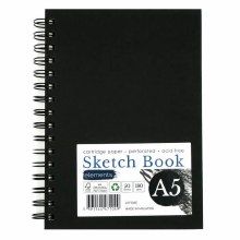 Elements A5 Spiral Hardback Sketchbook Portrait 180gsm