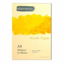 Elements Acrylic Pad A3 360gsm
