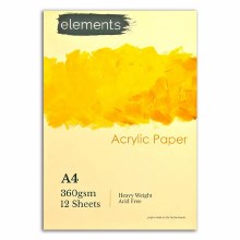 Elements Acrylic Pad A4 360gsm