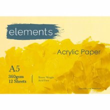 Elements Acrylic Pad A5 360gsm