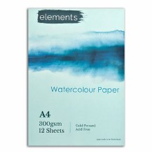 Elements Watercolour Pad A4 300gsm