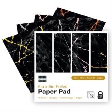 First Edition 6x6" Foiled Paper Pad Black