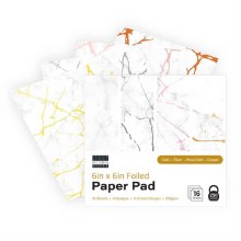 First Edition 6x6" Foiled Paper Pad White