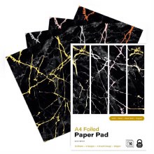 First Edition A4 Foiled Paper Pad Black