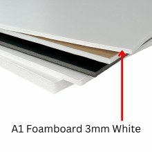 A1 Foamboard 3mm White (Min 3 Sheets)