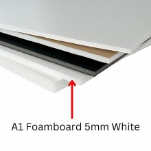 A1 Foamboard 5mm White (Min 3 Sheets)
