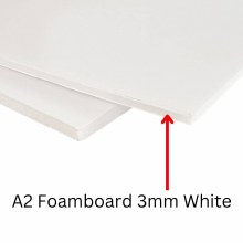 A2 Foamboard 3mm White (Min 3 Sheets)