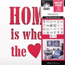 FolkArt Stencil Sign Making Value pack 26