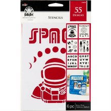 FolkArt Stencil Space Theme Value Pack