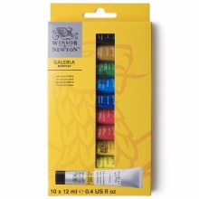 W&N Galeria 10x12ml Acrylic Set