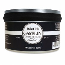 Gamblin Relief Printing Ink 175ml - Prussian Blue Gamblin Relief Printing Ink 175ml - Prussian Blue