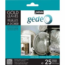 Gedeo Pack of 25 Silver Gilding Leaves