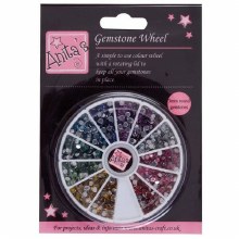 Gemstone Wheel 3mm - 12 Colour
