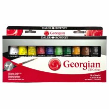 Georgian Oil Colour Selection Set 10x38ml + Brush Georgian Oil Colour Selection Set 10x38ml + Brush