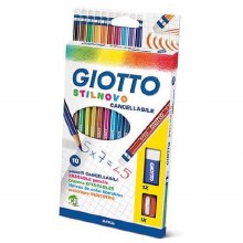 Giotto Stilnovo Erasable Pencils with FREE Eraser & Sharpener 10s