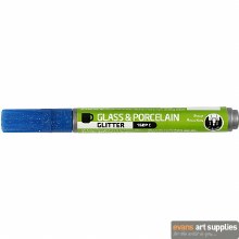 Glass & Porcelain Marker 2-4mm Glitter Blue Glass & Porcelain Marker 2-4mm Glitter Blue