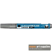Glass & Porcelain Marker 2-4mm Silver Glass & Porcelain Marker 2-4mm Silver