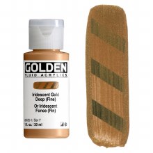 Golden Fluid 30ml Iridescent Gold Deep Fine Golden Fluid 30ml Iridescent Gold Deep Fine