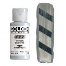 Golden Fluid 30ml Iridescent Silver Fine Golden Fluid 30ml Iridescent Silver Fine