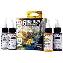 Golden 6x30ml High Flow: Drawing & Lettering Set