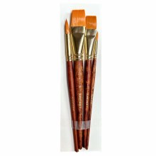 Golden Taklon Brush Set of 4 Golden Taklon Brush Set of 4