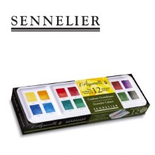Sennelier l'Aquarelle Set 12 Half-Pans - Granular Colours