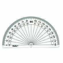 Helix 10cm 180 Degree Protractor Helix 10cm 180 Degree Protractor
