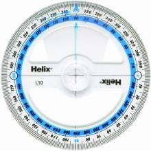 Helix 10cm 360 Degree Angle Measure Protractor Helix 10cm 360 Degree Angle Measure Protractor