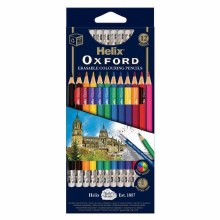 Helix Oxford Erasable Colour Pencil - 12s