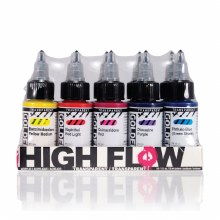 Golden High-Flow Set of 10 - Transparent Colours