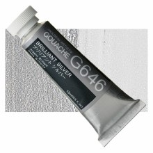 Holbein 15ml Artist Gouache G646 - Brilliant Silver