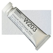 Holbein 15ml Artist Watercolour W203 - Titanium White (Opaque White) Holbein 15ml Artist Watercolour W203 - Titanium White (Opaque White)