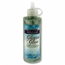 Icon 120ml Glitter Glue Silver